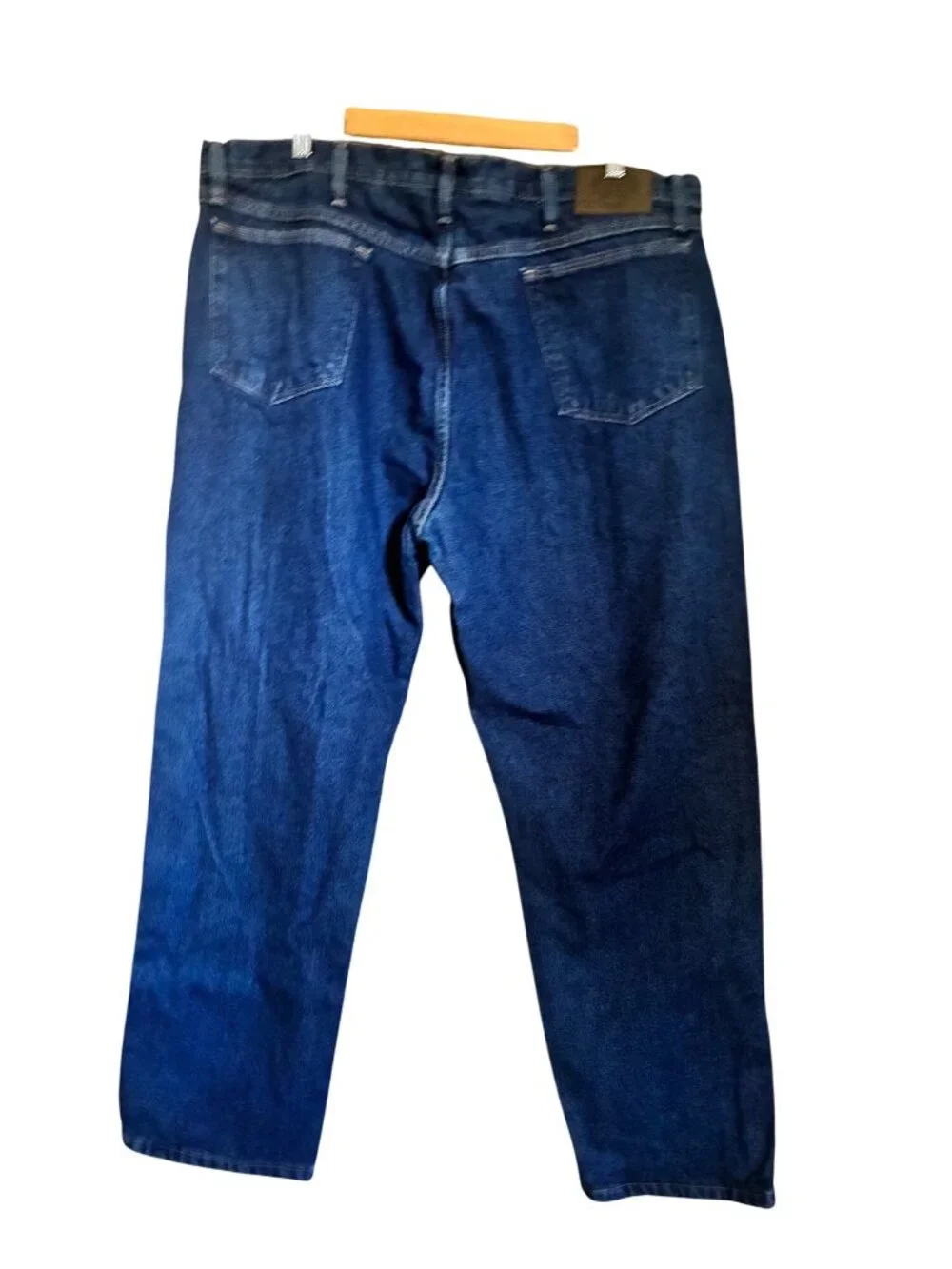 Cabelas Flannel Lined Jeans Mens 40x30 Blue Excellent Rugged Workwear 901285B